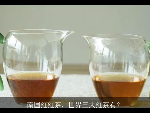 南国红红茶，世界三大红茶有？